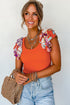 Ribbed Knit Tiered Ruffled Sleeve Bodysuit